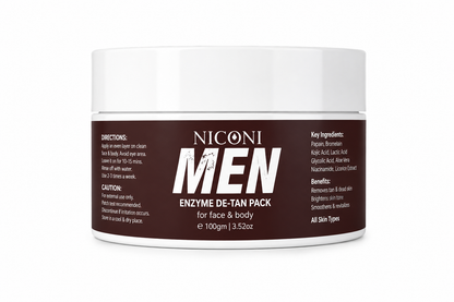 Niconi Men & Women Enzyme De-Tan Pack For Face & Body
